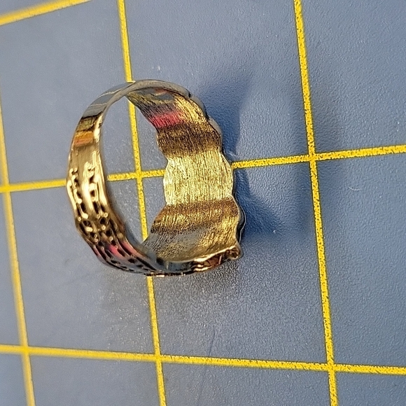 Silver Tone Ring Size 10.5 Spoon Dragonfly - Picture 7 of 8